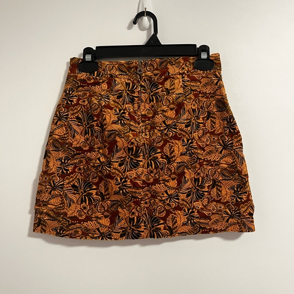 Zara Trafaluc skirt corduroy baroque print - Picture 3 of 6